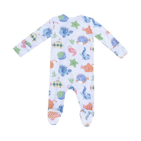 Pijama Footie Criaturas Cute - Azul