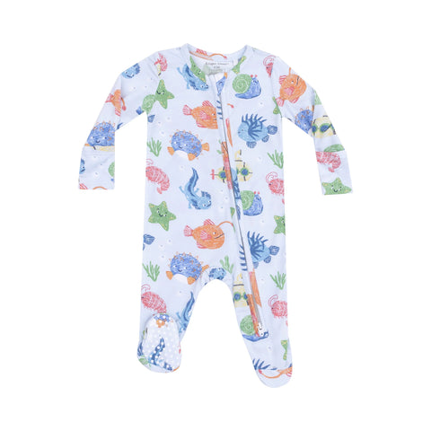Pijama Footie Criaturas Cute - Azul
