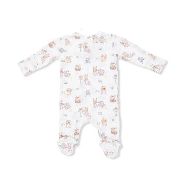 Pijama Footie Pascua - Egg Hunt Celeste