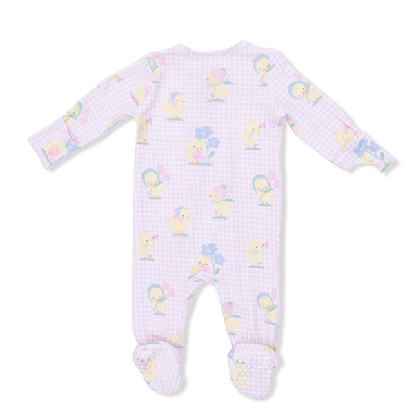 Pijama Footie Pascua - Patitos Primaverales Rosado