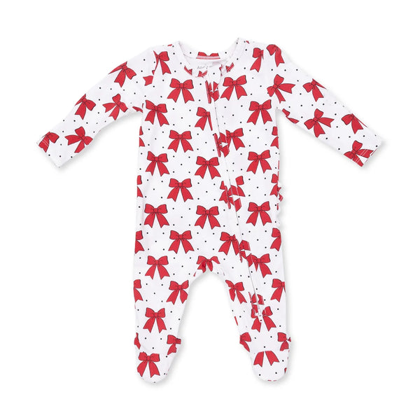 Pijama Footie Navidad - Lazos Festivos