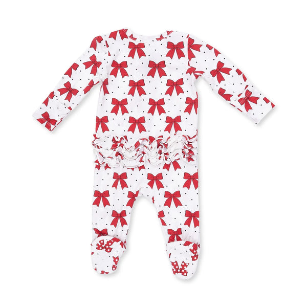 Pijama Footie Navidad - Lazos Festivos