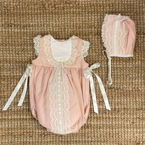 Pelele Boal Puntilla Rosa