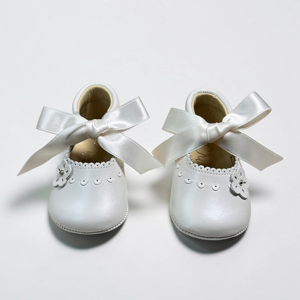 Zapatos Bautizo Nacarado - Beige