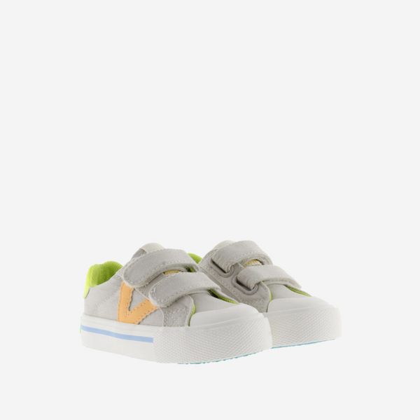 Zapatillas Doble Velcro Tribu Neón - Beige