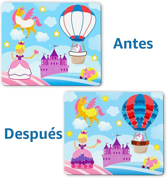 Dot It Arte con Pegatinas - Unicornios & Princesas