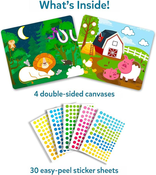 Dot It Arte con Pegatinas - Animales Salvajes