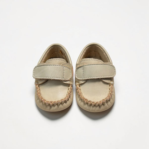 Mocasines Velcro Bebé - Piedra Claro