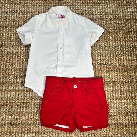 Conjunto Pantalón Rojo Crudo