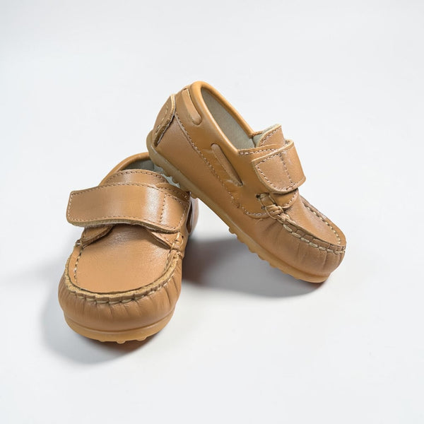 Mocasines Velcro - Camel