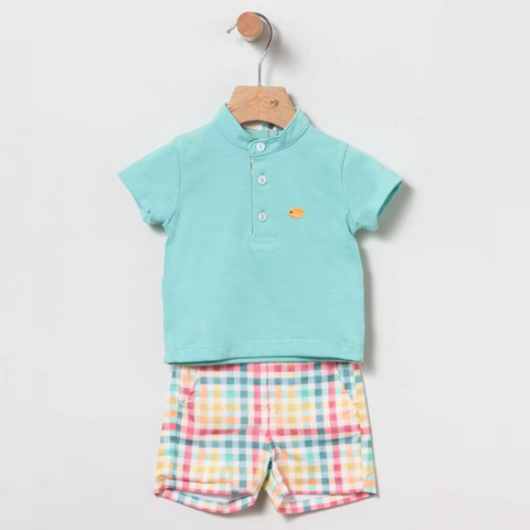 Polo Bloomer Cuadros Multicolor