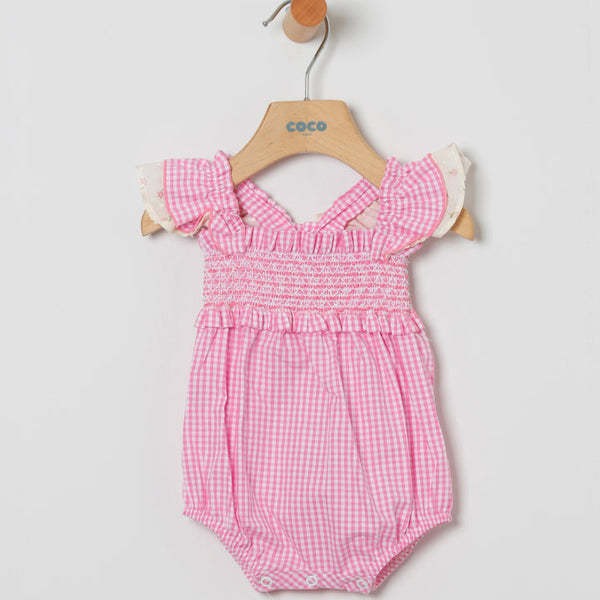 Pelele Vichy Nimes - Fucsia