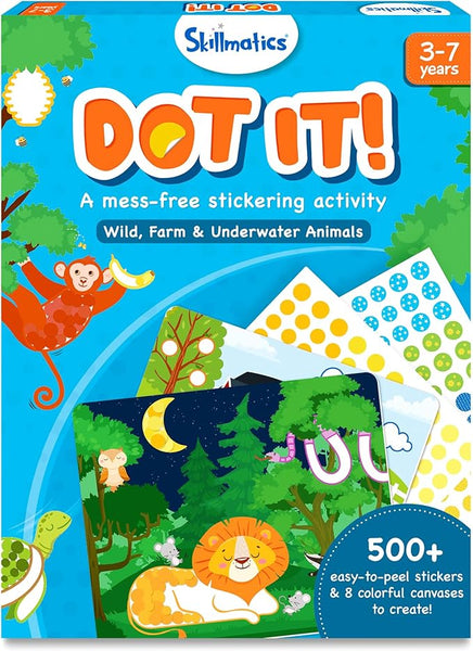 Dot It Arte con Pegatinas - Animales Salvajes