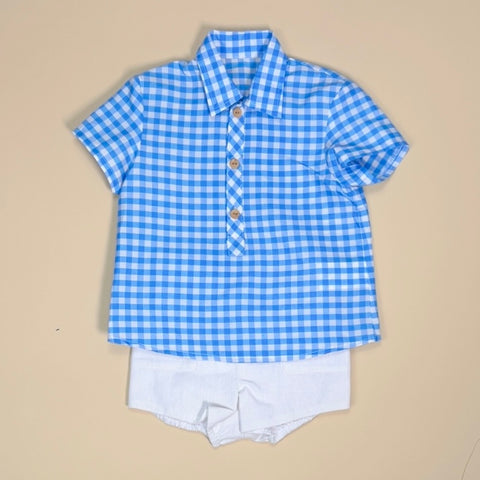 Conjunto Niño Cuba - Azul Regata