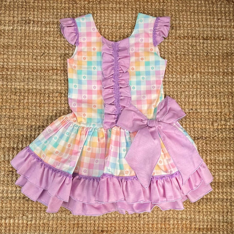 Vestido Talle Bajo Cuadritos Vichy