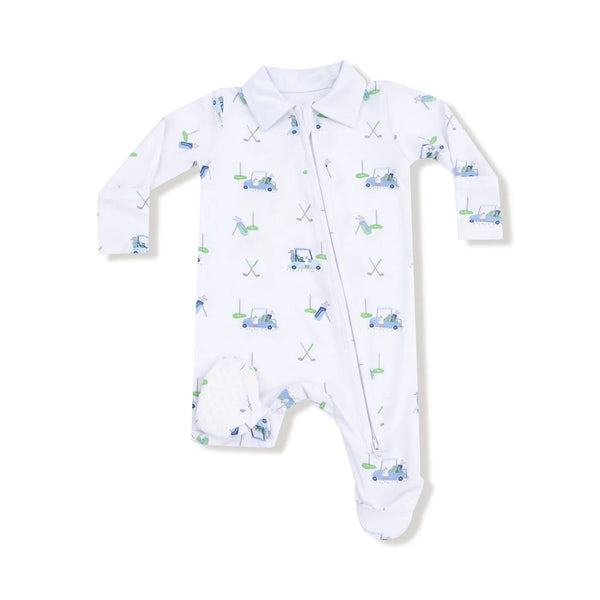 Pijama Footie Carritos de Golf - Azul