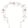 Diadema - Cristal Perlas y Flores