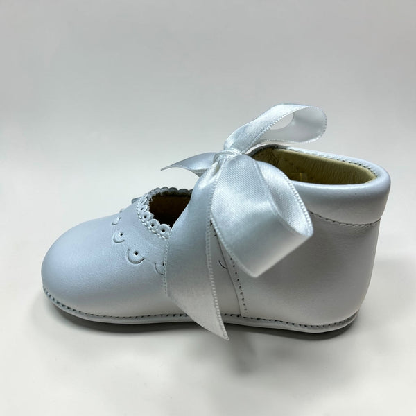 Zapatos Bautizo Nacarado - Blanco