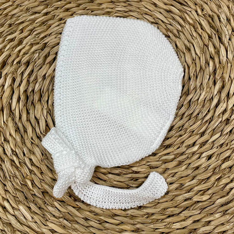 Gorro Bonnet Tejido - Blanco