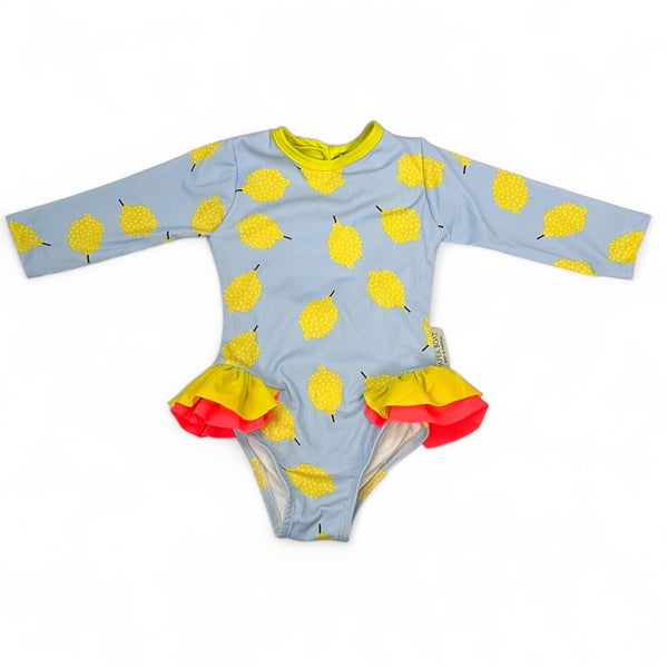 Vestido de Baño Manga Larga - Limones