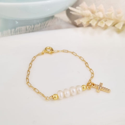 Brazalete - Mini Paper Clip Cruz