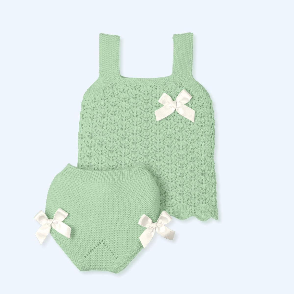 Conjunto Punto Lacitos Gorgeous - Pera