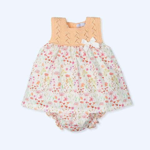 Vestido y Culotte Flores Showy - Níspero