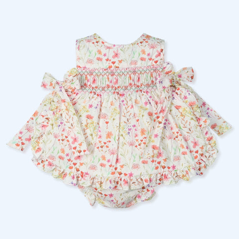 Vestido y Culotte Flores Showy - Níspero