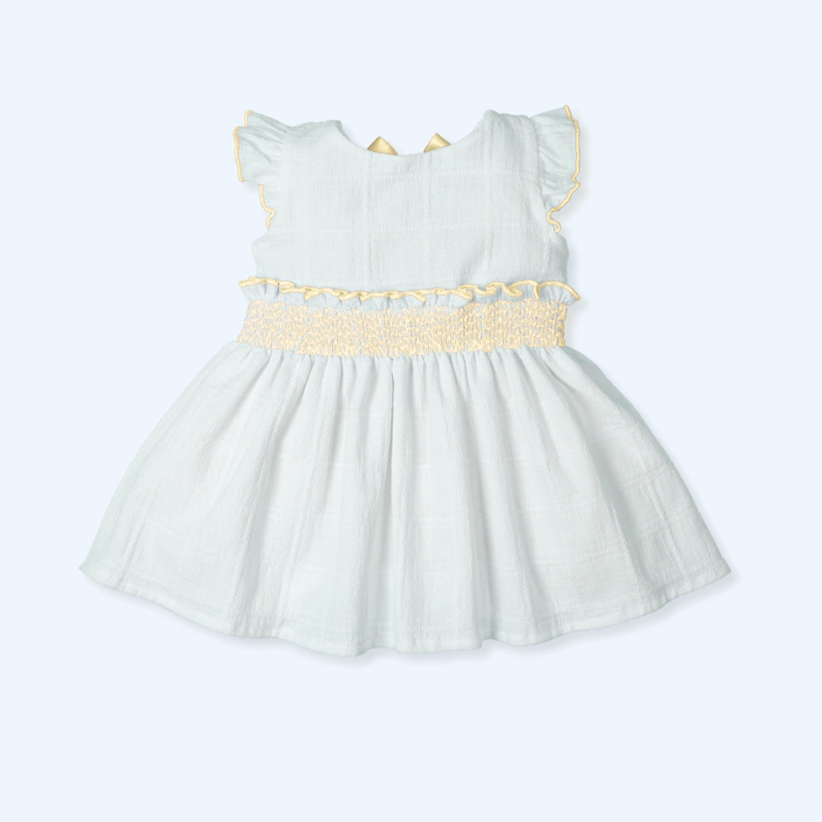 Vestido Smock Vibrant - Crema