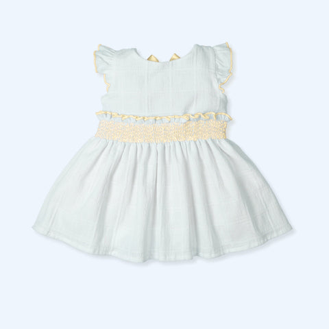Vestido Smock Vibrant - Crema