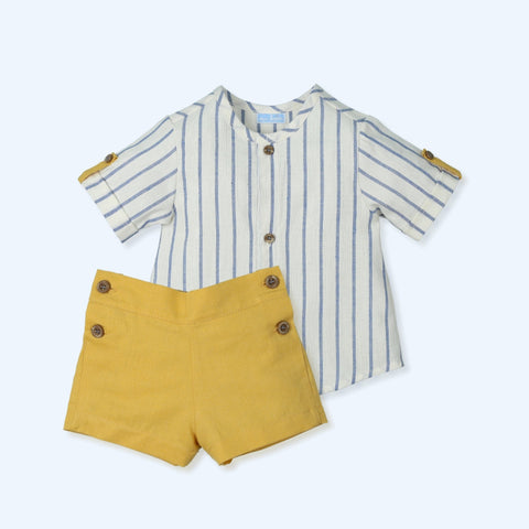 Conjunto Lino Rayas Radiant - Provenza