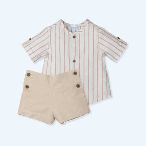 Conjunto Lino Rayas Radiant - Blossom