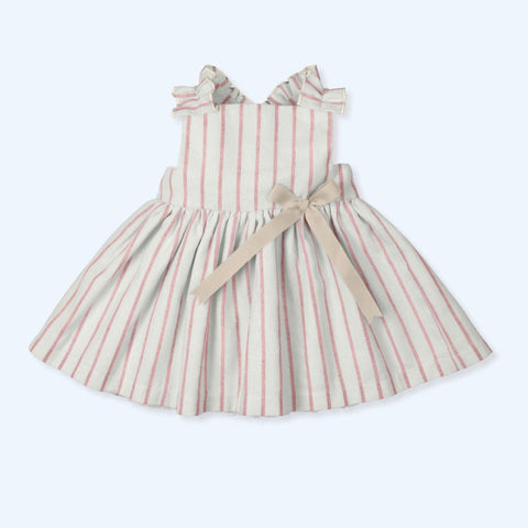 Vestido Lino Rayas Radiant - Blossom