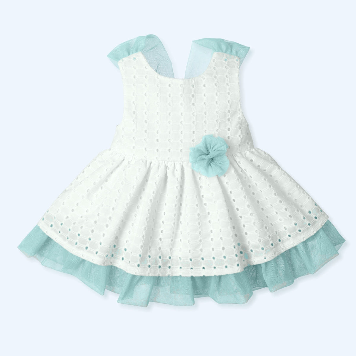 Vestido Voile Tul Flashy - Aquatic