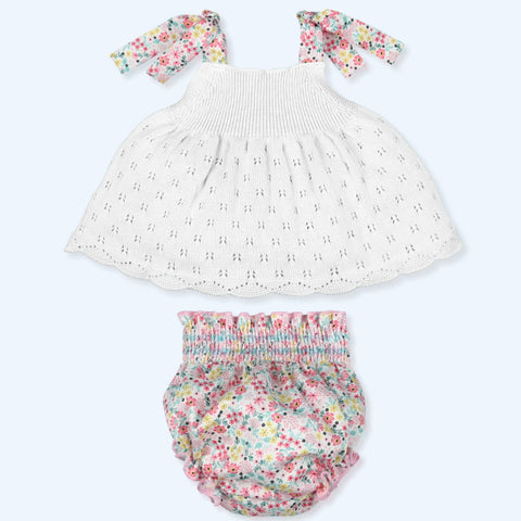 Jesusin y Culotte Liberty Pinturesque - Blanco