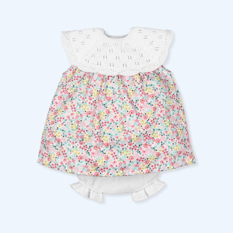 Vestido y Culotte Tejido Pinturesque - Blanco