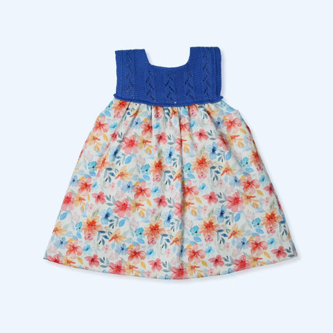 Vestido Flores Flamboyant - Nautico