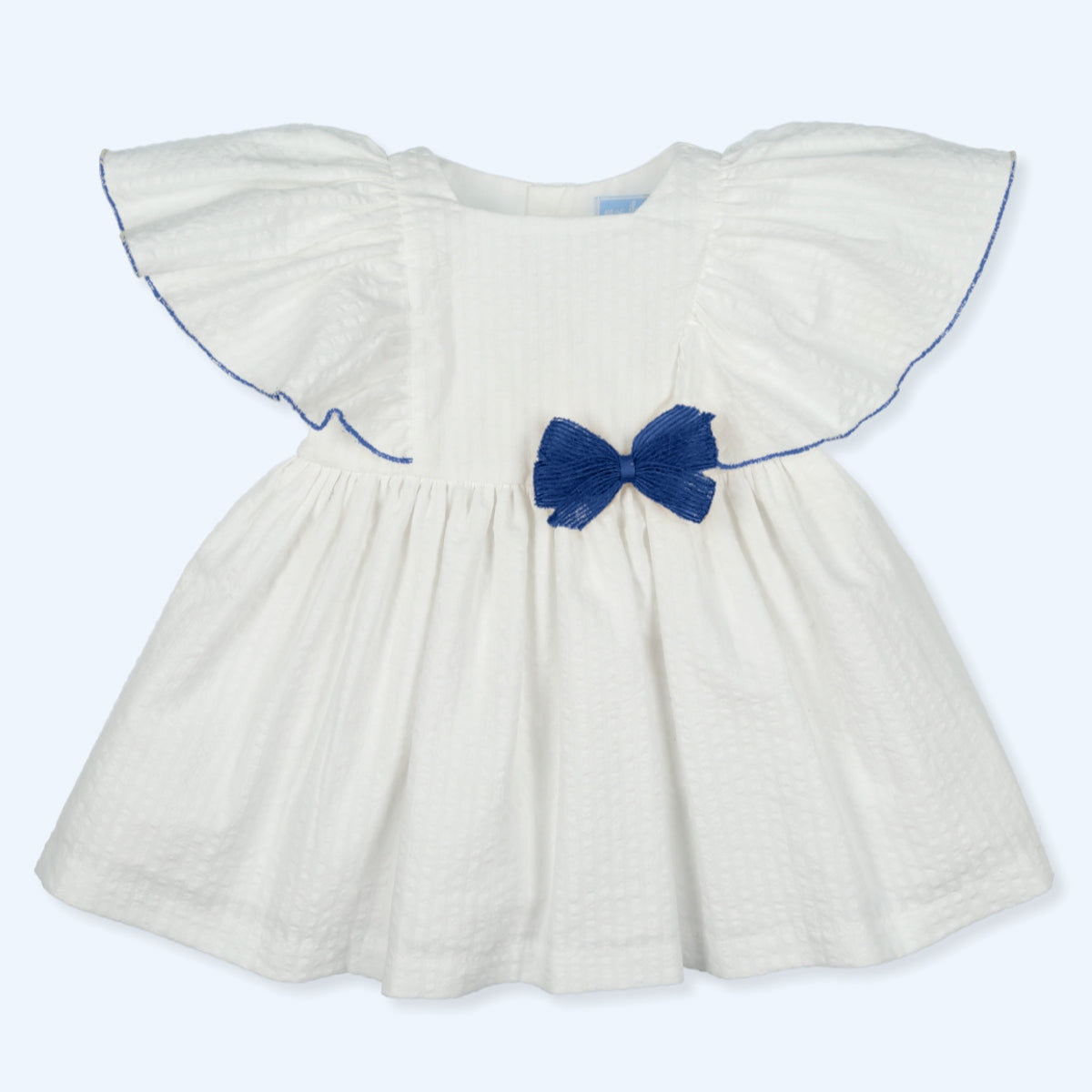 Vestido Lazo Listado Jazzy - Blanco/Nautico