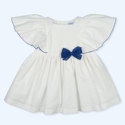 Vestido Lazo Listado Jazzy - Blanco/Nautico
