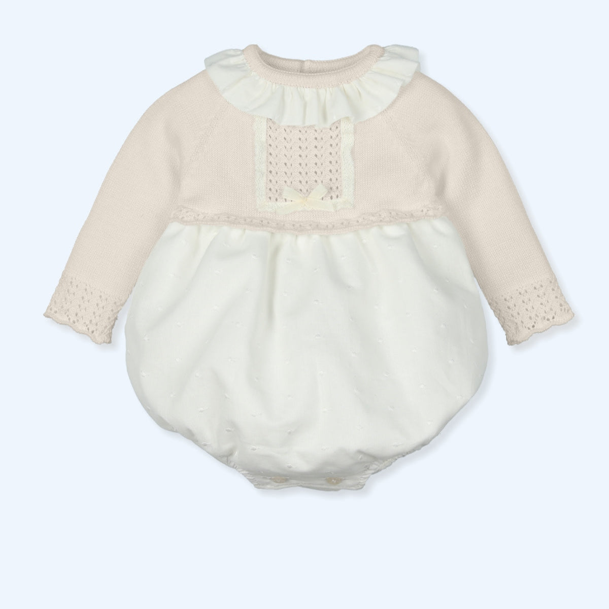 Pelele Bordado Sensitive - Natural
