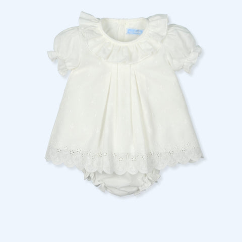 Jesusin y Culotte Bordado Sensitive - Crudo