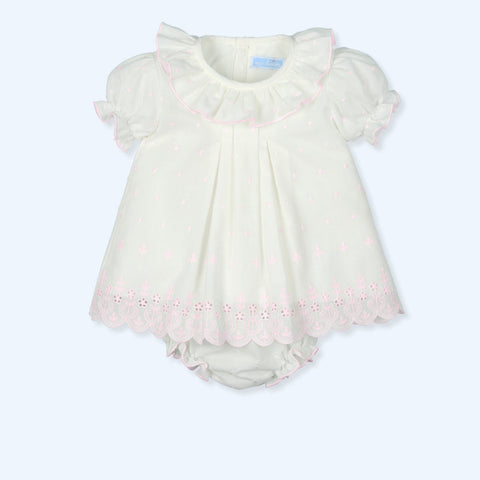 Jesusin y Culotte Bordado Sensitive - Rosa