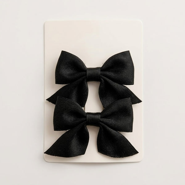 Ganchos con Lazos Negros - Set de 2