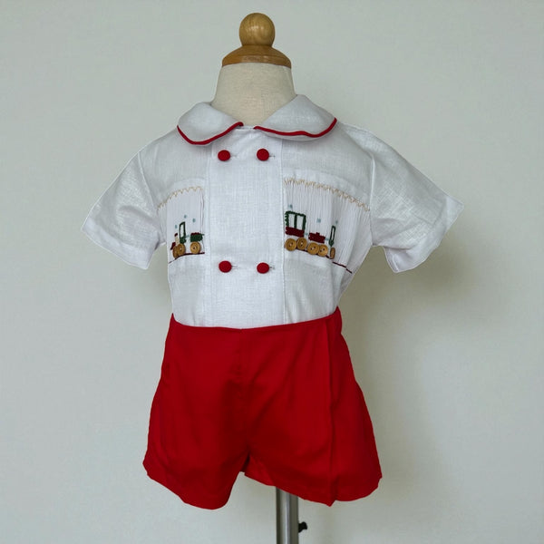 Conjunto Smock Tren - Rojo