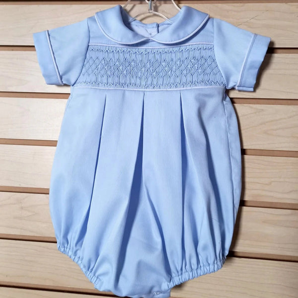 Pelele Niño Smock - Celeste