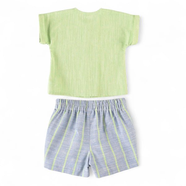 Conjunto Niño Rayas - Verde