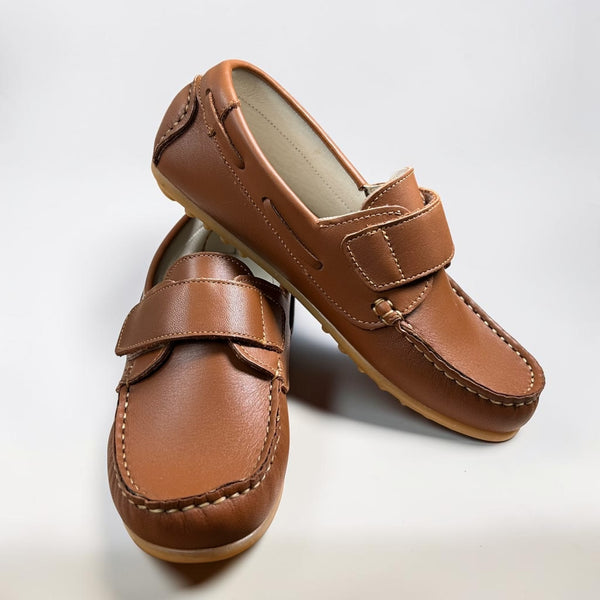 Mocasines Velcro - Cuero