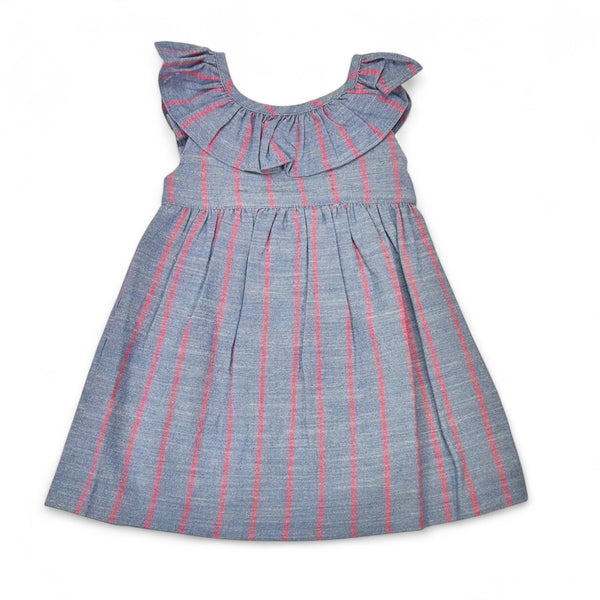 Vestido Rayas - Fresa