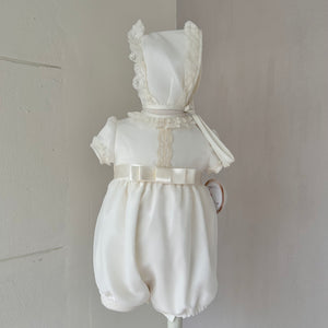 Pelele Triple Organza Beige