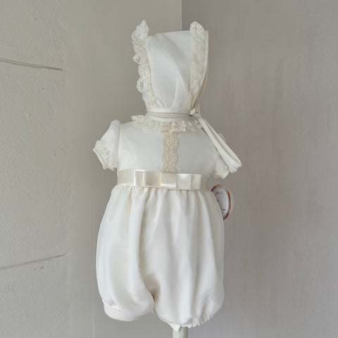Pelele Triple Organza Beige